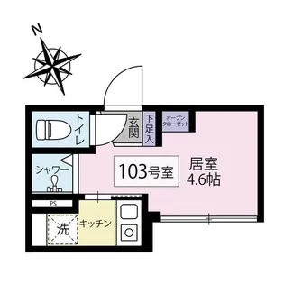 Cresta松陰【1階】の間取り