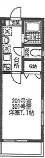 ファスメゾン【2階】の間取り