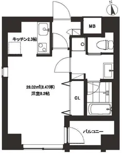 ST恵比寿【4階】の間取り