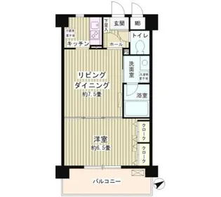 ルミエール祐天寺【6階】の間取り