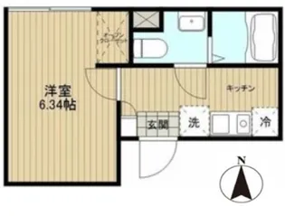 Buenos 大島【4階】の間取り