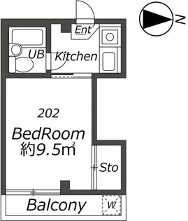 ティアラ池尻【2階】の間取り
