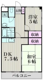 メゾン貝塚【3階】の間取り