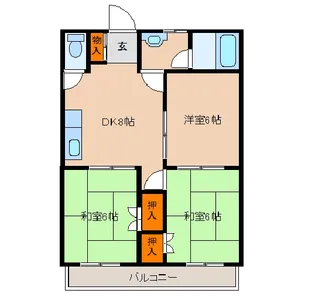 パール青葉台【2階】の間取り