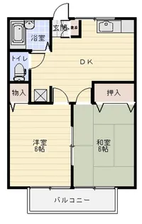 コーポラス和(カズ)【202号室】の間取り