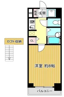 柾木マンションウエスト【201号室】の間取り