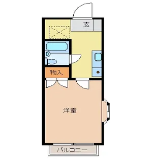 メゾンドアベニール【201号室】の間取り