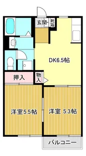 リバーサイドハイツ【E201号室】の間取り