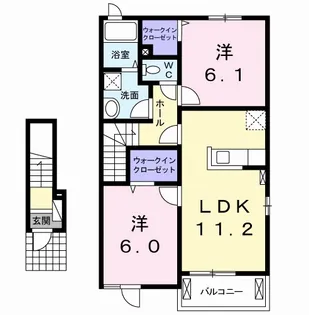 サニーヒル・A【2階】の間取り