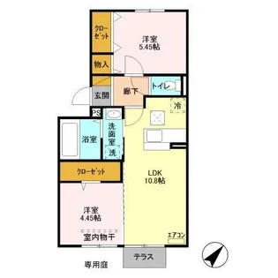 グランディール【1階】の間取り