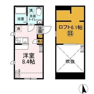 プリマ木更津壱番館【2階】の間取り