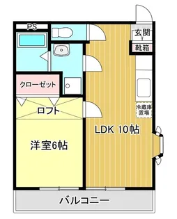 白金町C棟【206号室】の間取り