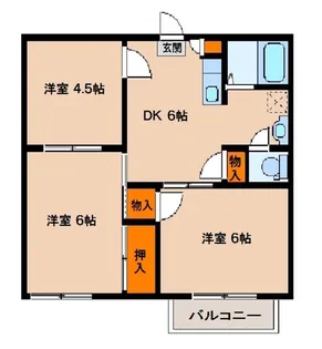 ハイム光風台【202号室】の間取り