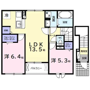 アルタハイムB【2階】の間取り