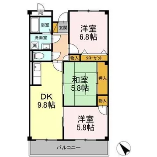 アーバンヒルズ【3階】の間取り