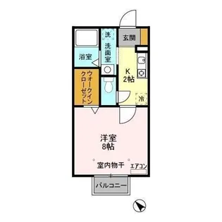 ボンヌ・シャンス八幡【1階】の間取り