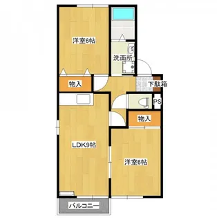 アーバンステージ壱番館【202号室】の間取り