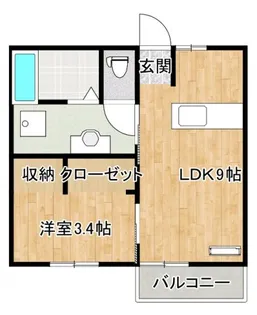 アルコバレーノ貞山【1階】の間取り