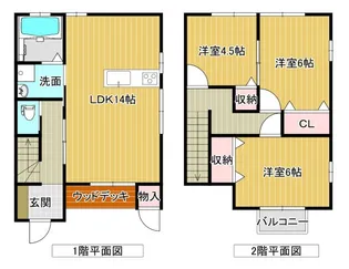 サンライズnagaru【B号室】の間取り