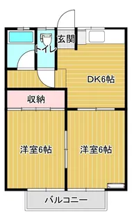 グリーンハウス【101号室】の間取り