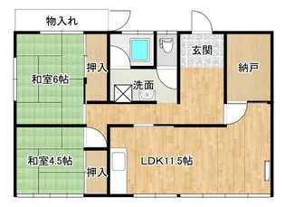 ルナシー【101号室】の間取り