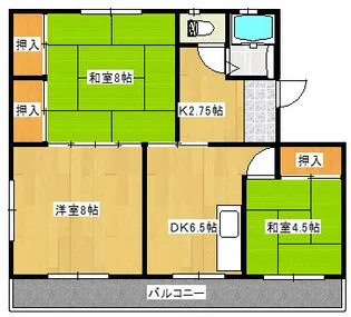 サンリッチ新橋【301号室】の間取り