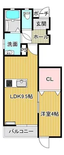 プレミール女川【102号室】の間取り