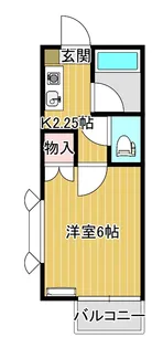 ピーコート【207号室】の間取り