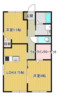 フローラ【102号室】の間取り
