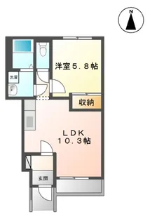 メゾン・コンフォース【1階】の間取り