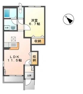 ビブレ【1階】の間取り