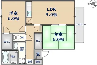 カサフェリス A【2階】の間取り