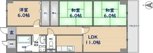 メゾン菱江【10階】の間取り