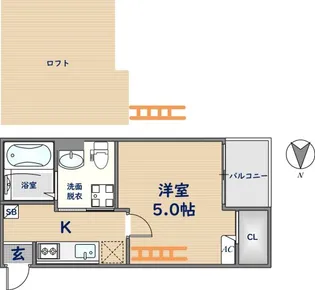 花園本町テラス【2階】の間取り