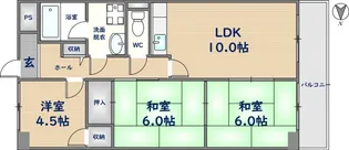 3LDKの間取り画像