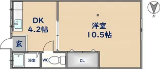 出口ハイツ【2階】の間取り
