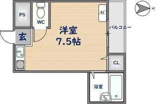 クリエイトパートⅠ【2B号室】の間取り