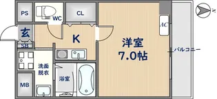 グッドライフ岩田【2階】の間取り