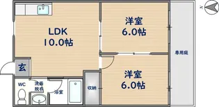 セイキハイツ【1階】の間取り