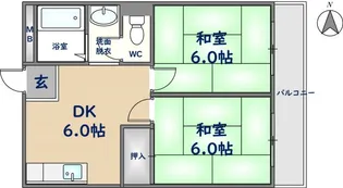 プレアール枚岡【503号室】の間取り