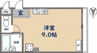 ピスケス花園【107号室】の間取り
