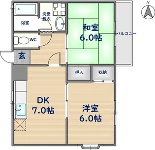 平成ハイツ【302号室】の間取り