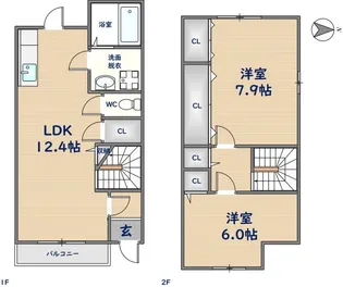 クレベール2番館の間取り