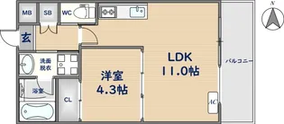 プレジオ荒本新町【12階】の間取り