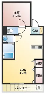 フラワーハイム【202号室】の間取り