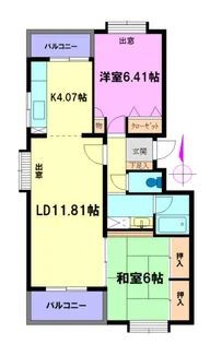 ヴィア・ヴェルデ【1階】の間取り