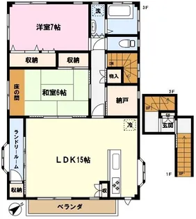 朝日1丁目住宅【301号室】の間取り