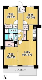 ベルググランデ蕨【3階】の間取り