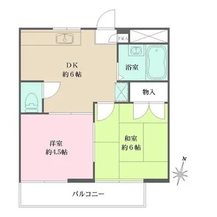 SEVEN HITU【2階】の間取り