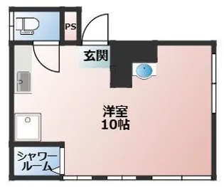 コミュニティ堀越【4階】の間取り